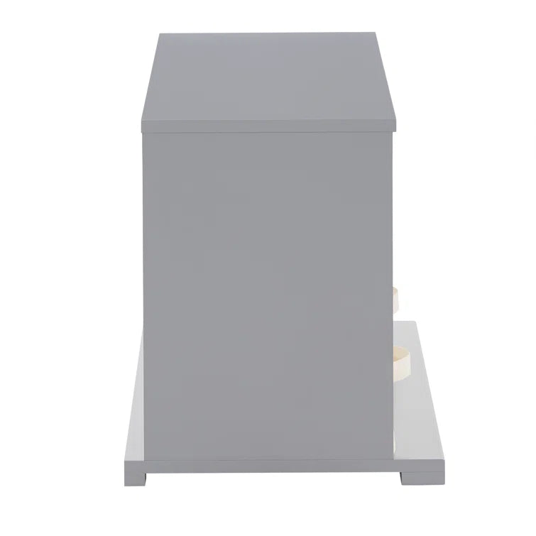 Kids Toy Storage Unit: 3-Bin Stackable Organiser with Shelf