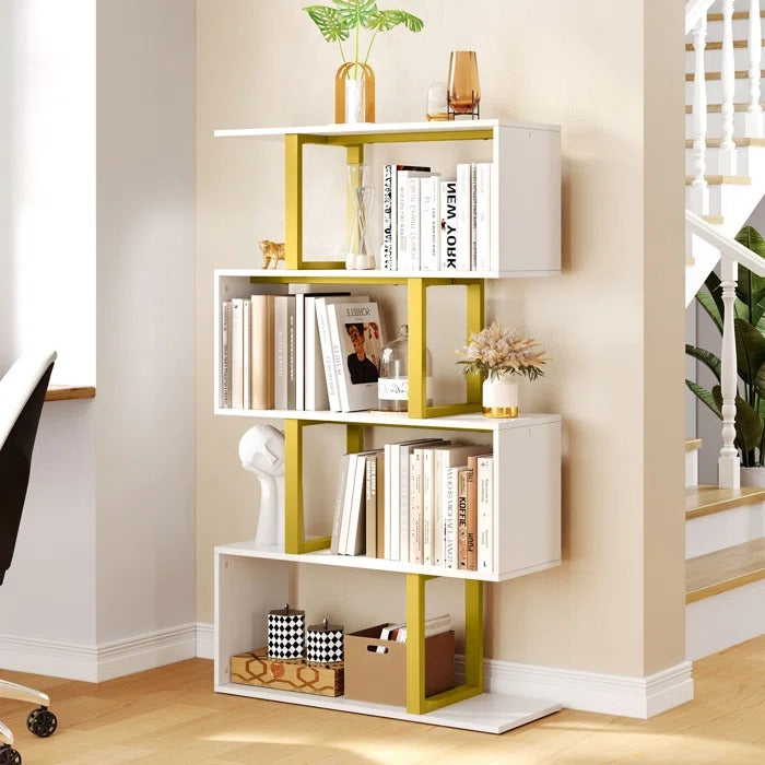 Bookshelf: Steel Geometric Bookcase