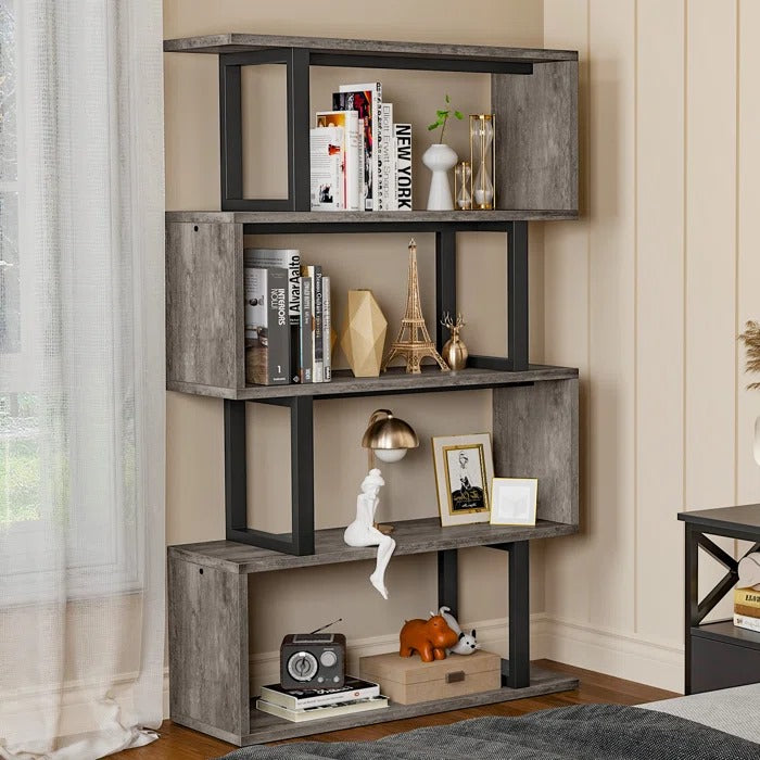 Bookshelf: Steel Geometric Bookcase