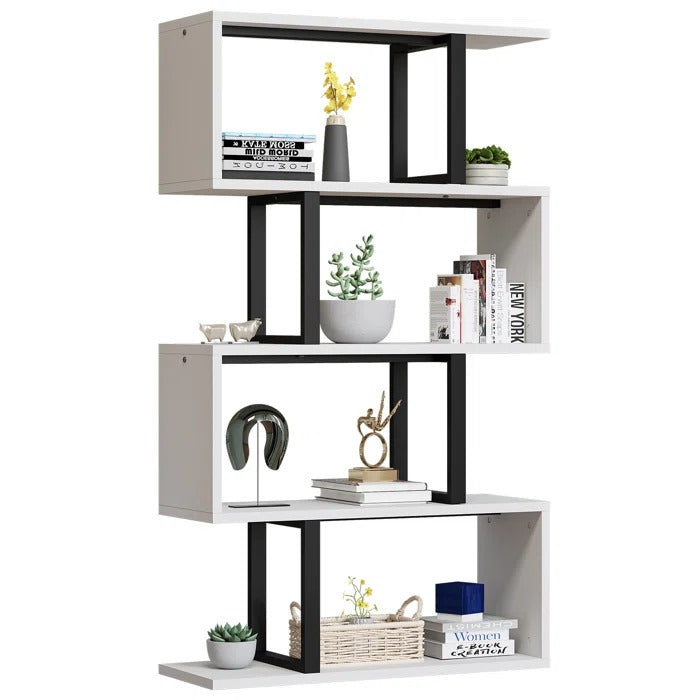 Bookshelf: Steel Geometric Bookcase
