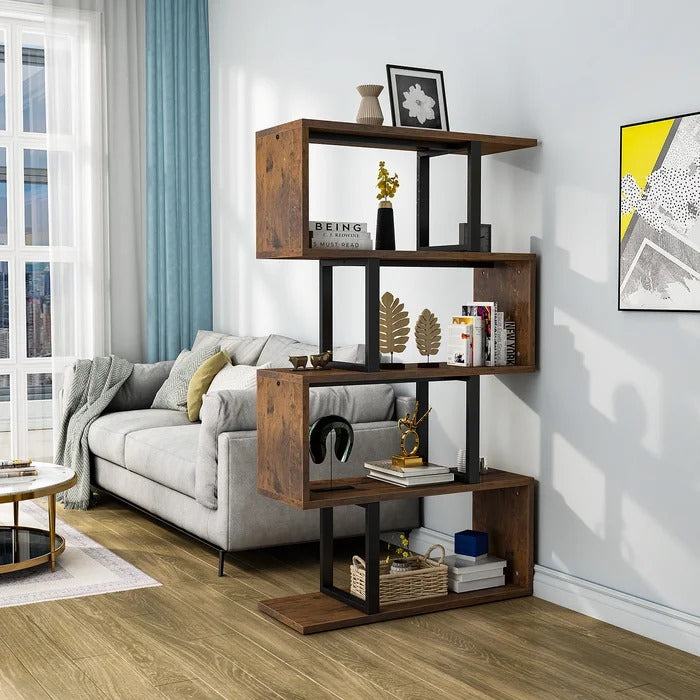 Bookshelf: Steel Geometric Bookcase