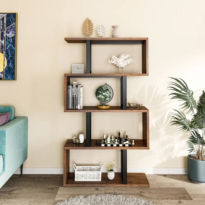 Bookshelf: Steel Geometric Bookcase
