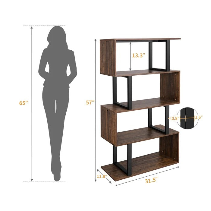Bookshelf: Steel Geometric Bookcase