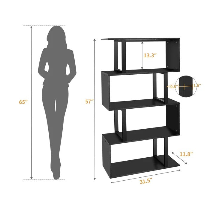 Bookshelf: Steel Geometric Bookcase