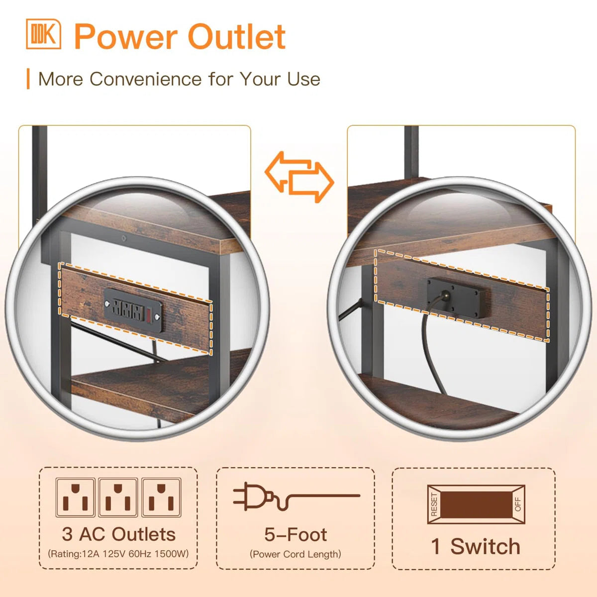 Kitchen Rack: Steel Standard Baker's Rack with Microwave Compatibility