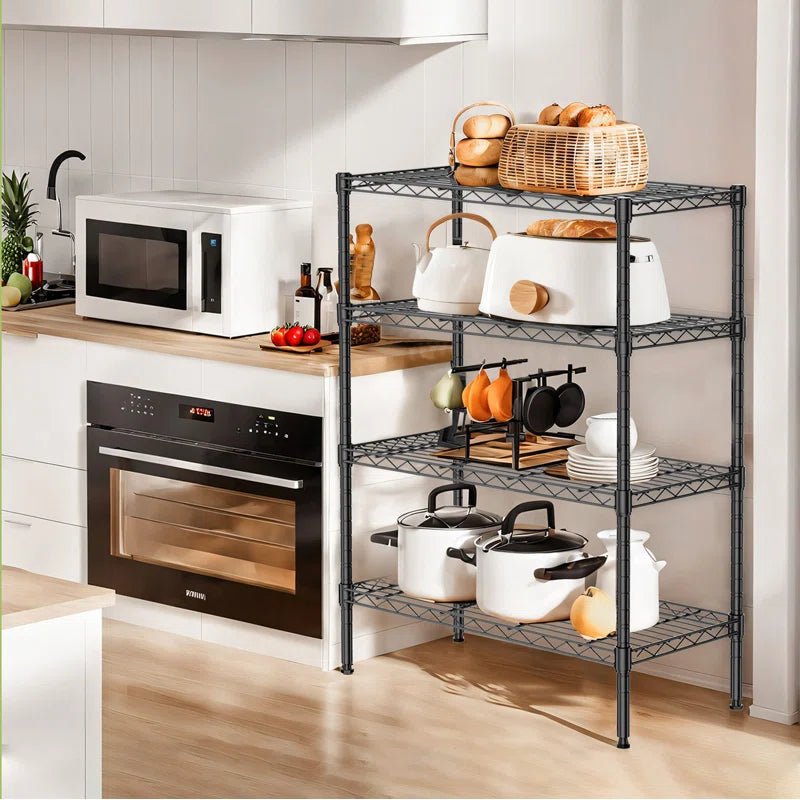 Kitchen Racks: Heavy-duty standing shelf organizer for the kitchen with adjustable metal wire racks