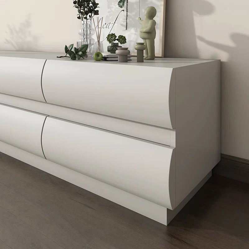 tv panel: 79.2" Nordic Style tv panel with 8 Spacious Storage Drawers