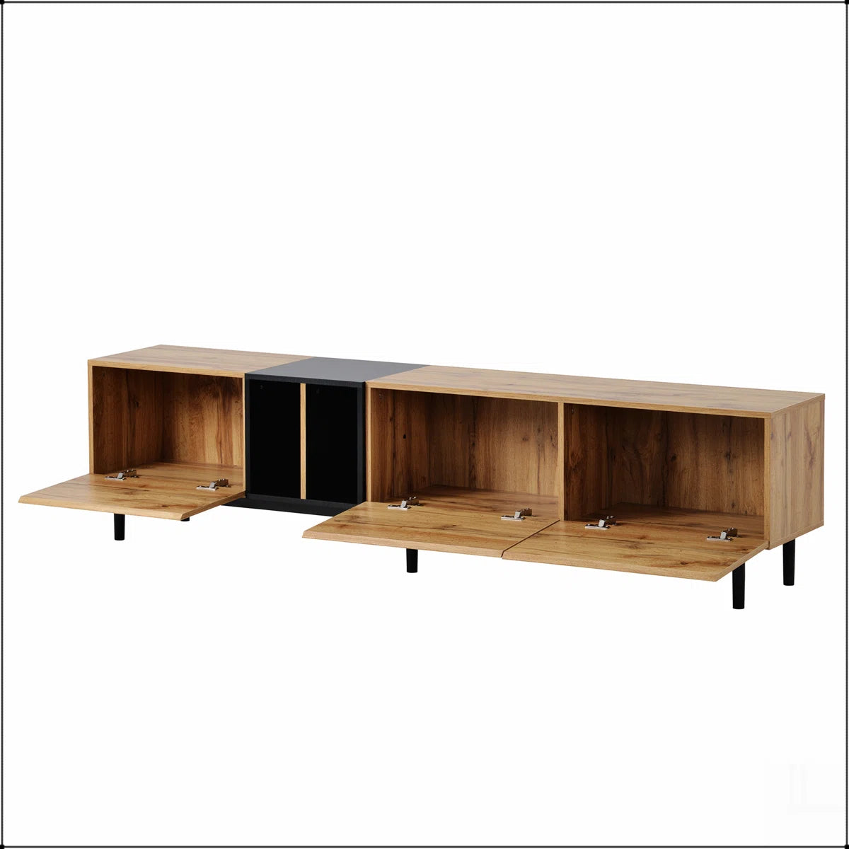 tv panel: tv panel for 80’’TV with 3 Doors, Media Console Table, Entertainment Center with Storage Cabinet