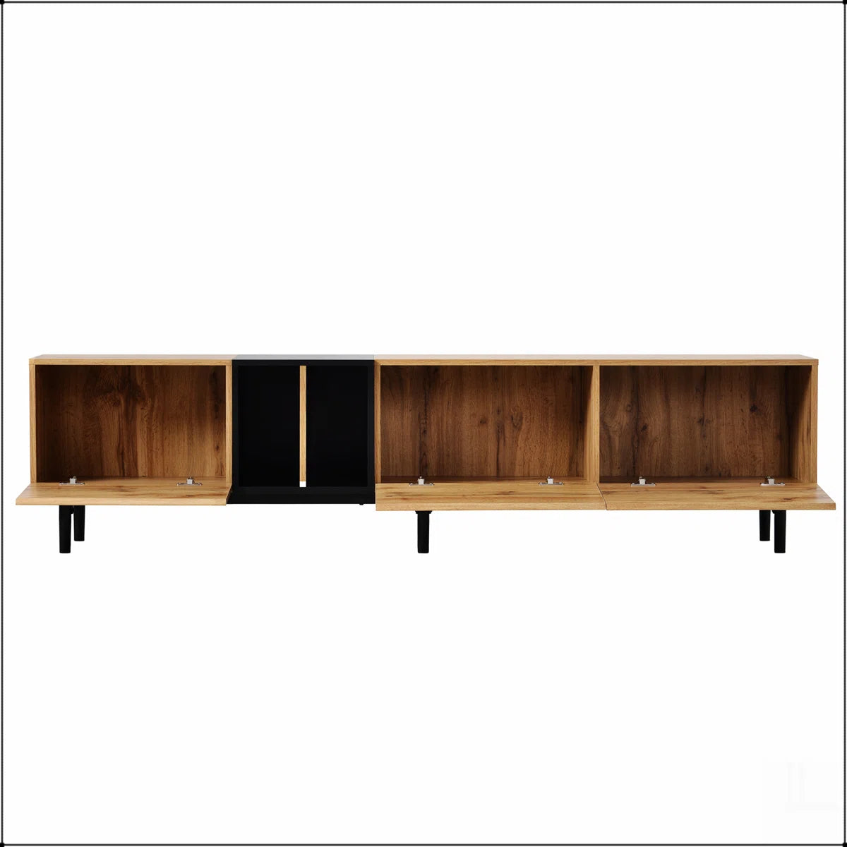 tv panel: tv panel for 80’’TV with 3 Doors, Media Console Table, Entertainment Center with Storage Cabinet
