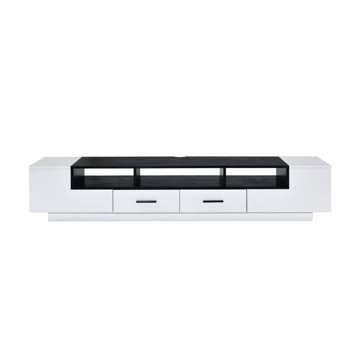 tv panel: Stylish tv panel with Cabinets and Shelves, holds TVs up to 70 Inches