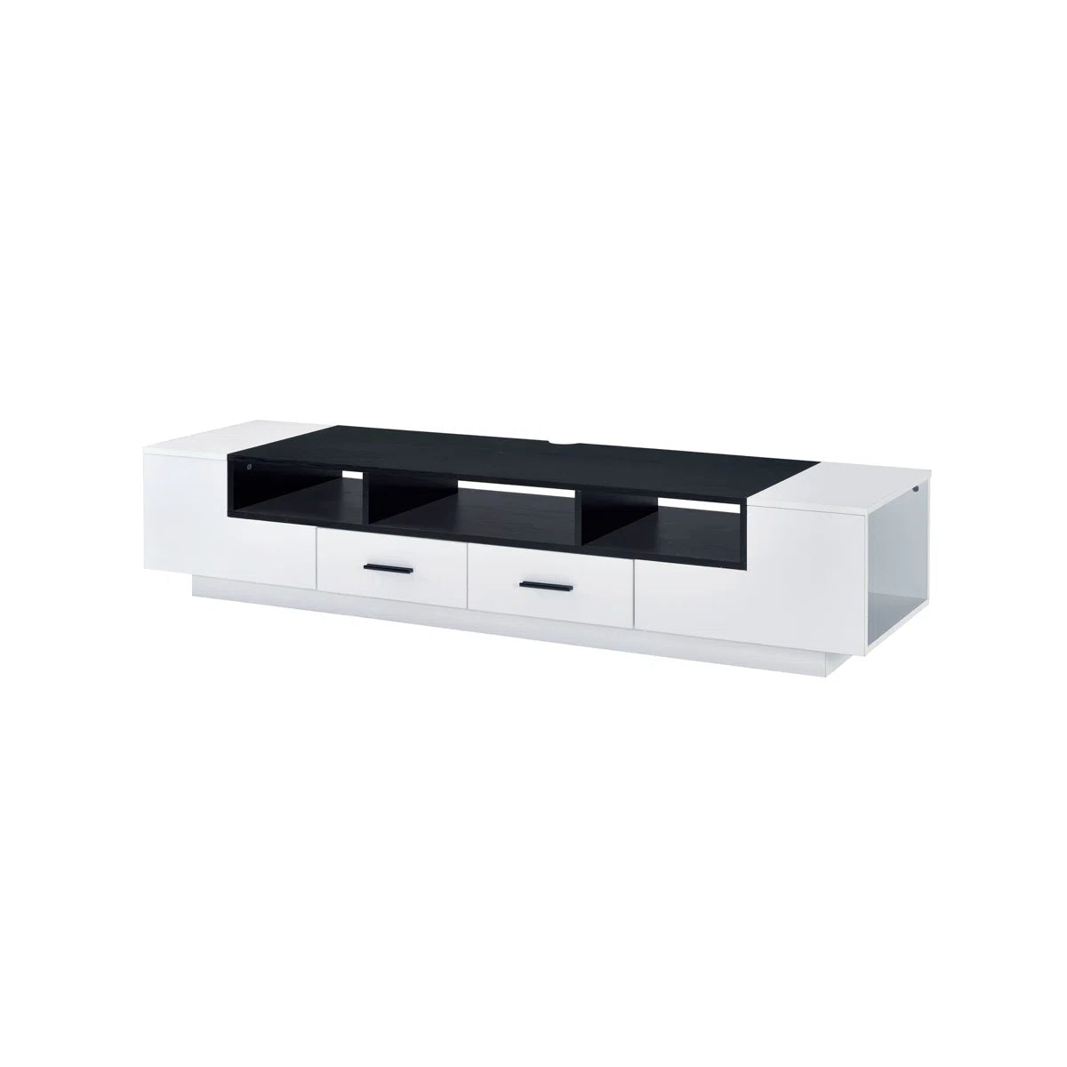 tv panel: Stylish tv panel with Cabinets and Shelves, holds TVs up to 70 Inches