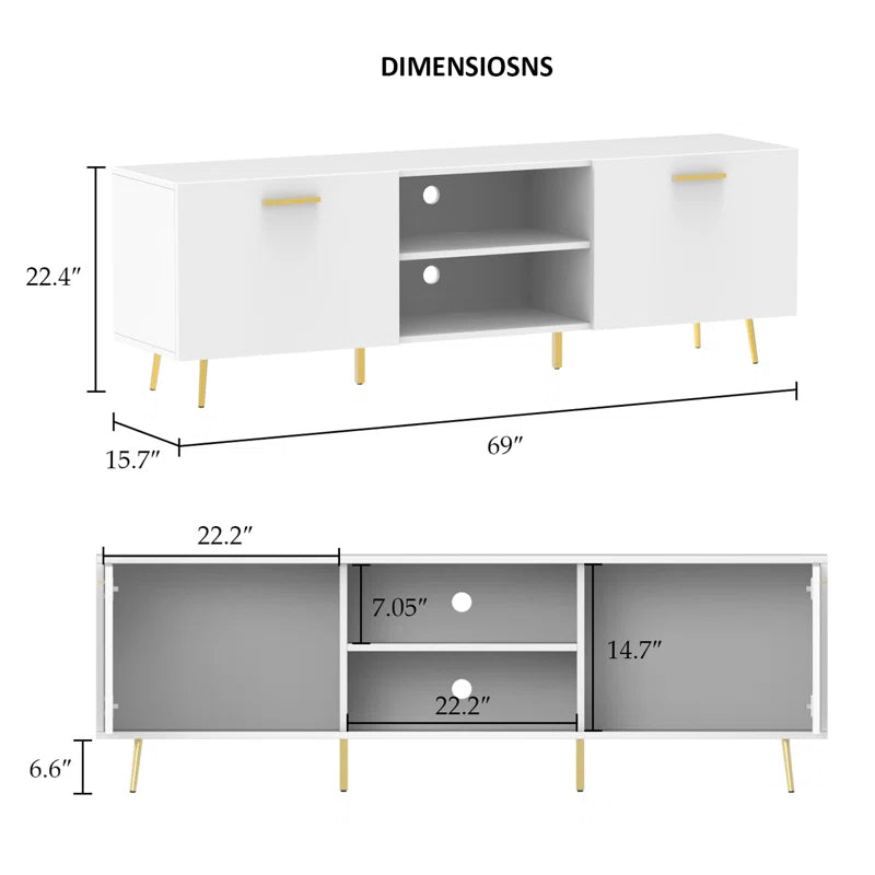 tv panel: Modern tv panel fits up to 78" with ample storage