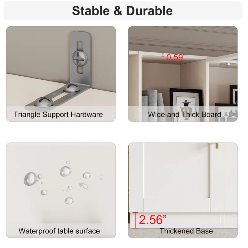 tv panel: Living Room Wall Entertainment Unit with Shelves, Cabinets, and Modern Style