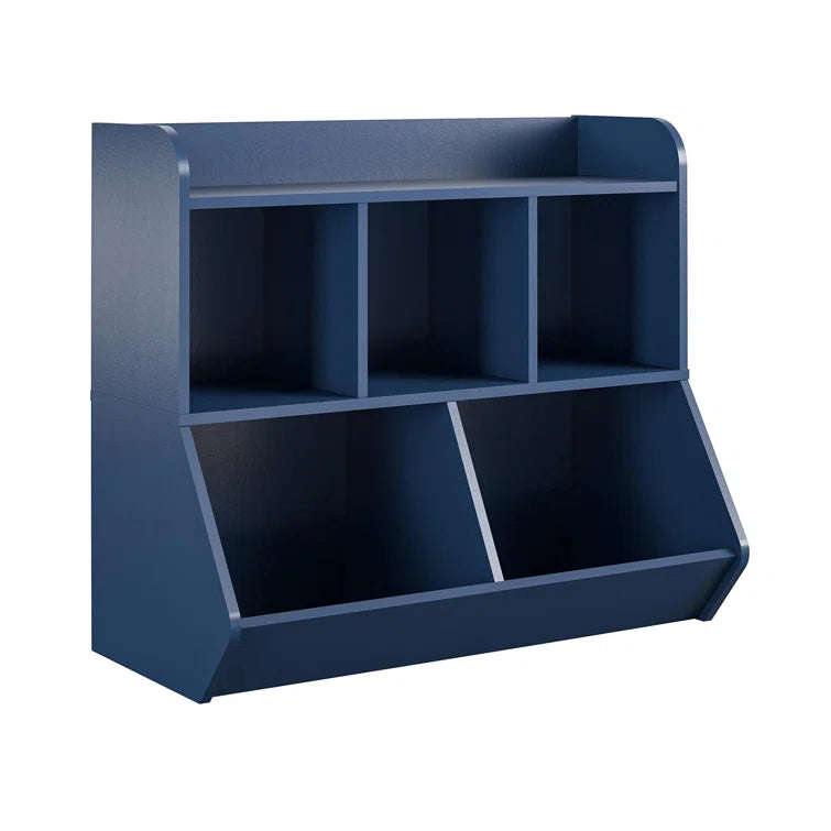 Kids Toy Storage Unit – Multi-Cubby Wooden Organiser with Raised Top & Spacious Storage