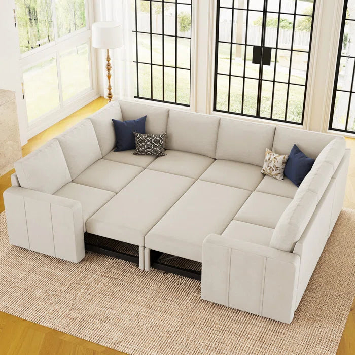 7 Seater Sofa Set: Oversized U-Shaped Modular Sectional Couch