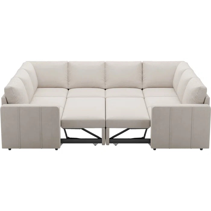 7 Seater Sofa Set: Oversized U-Shaped Modular Sectional Couch