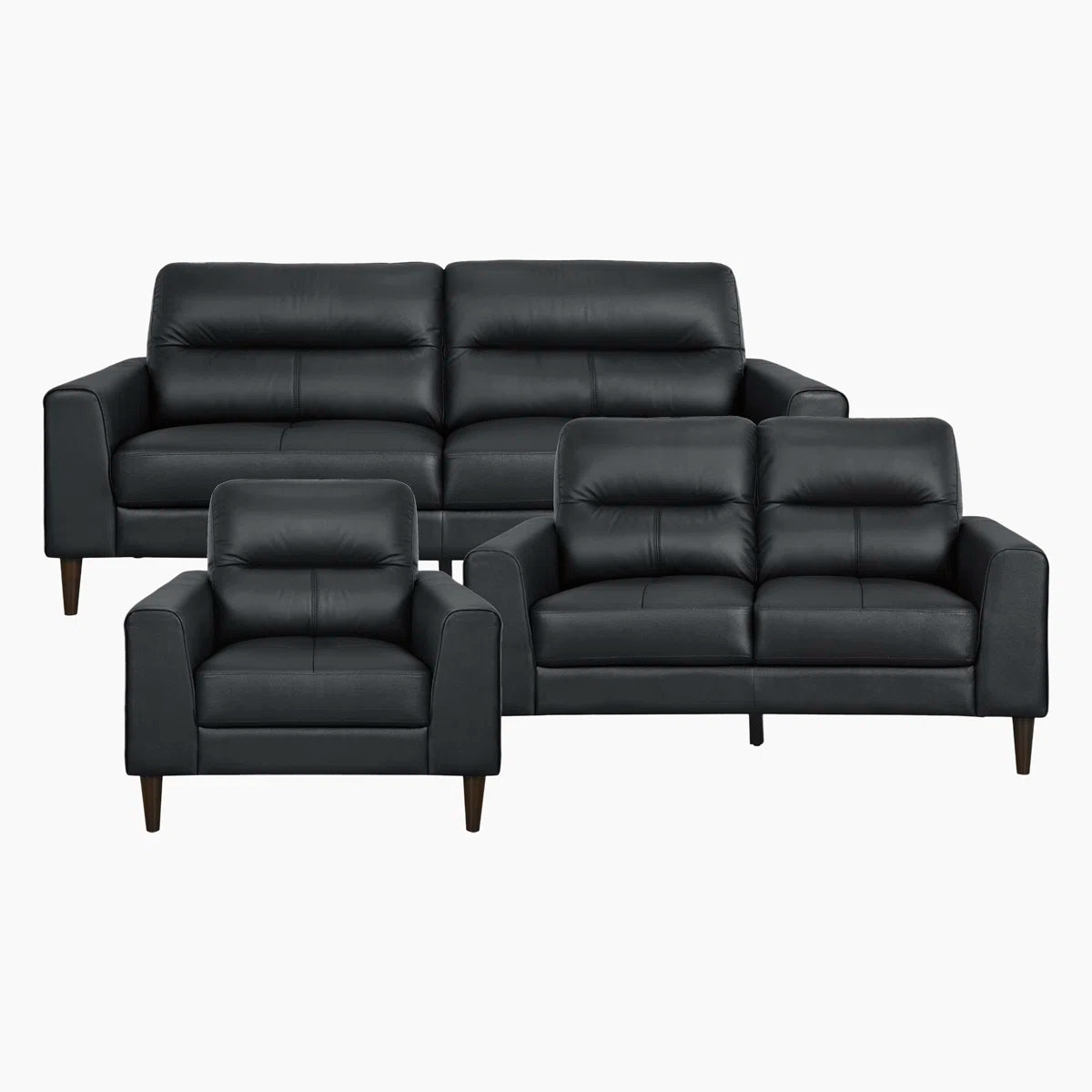 Luxury Sofa Sets: Timeo Collection Leather Match Sofa, Loveseat & Chair Set