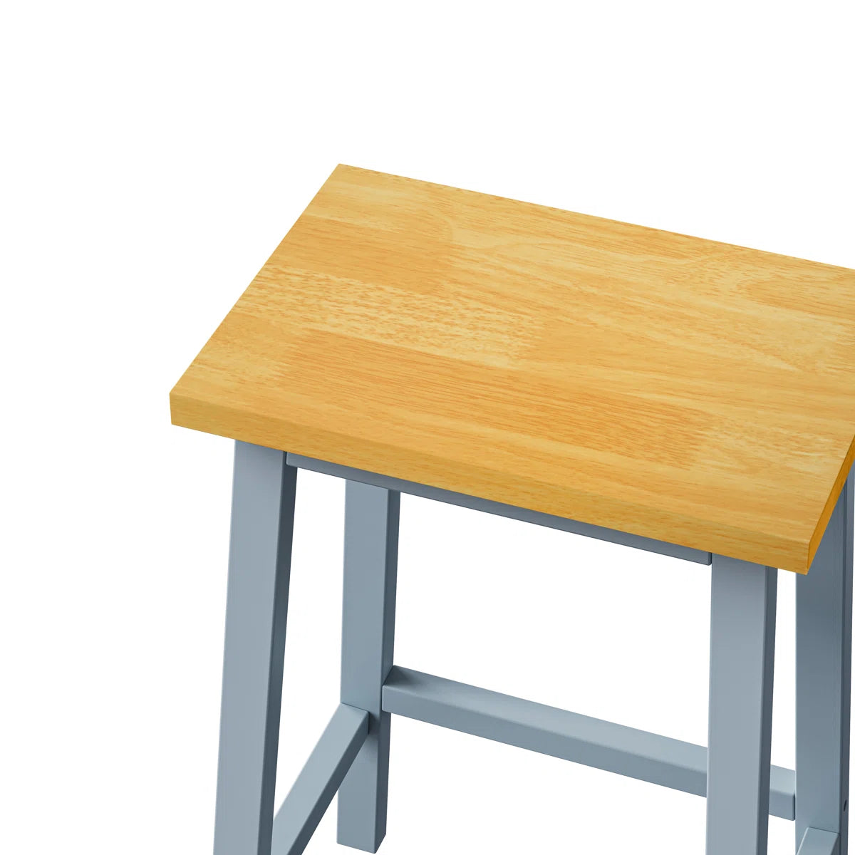 Kitchen Island Table: 53.14" Wide 3-Piece Set with Bar Stools, Power Outlets & Storage