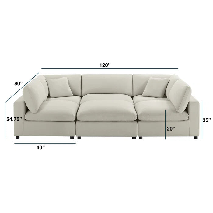 7 Seater Sofa Set: 6-Piece Nest | Stylish 7 Seater Sofa Set