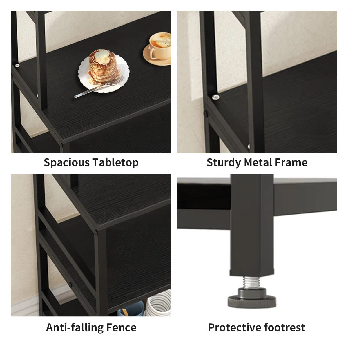 Microwave Stands: 31.5'' Stainless Steel Standard Baker's Rack with Microwave Compatibility