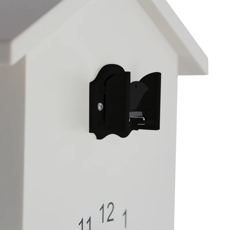 Wall Clock: Mandir Design White Clock