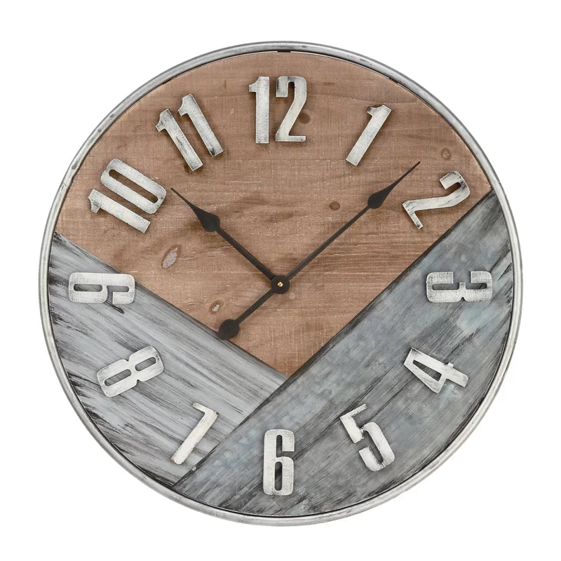 Wall Decor: Big Metal Wall Clock