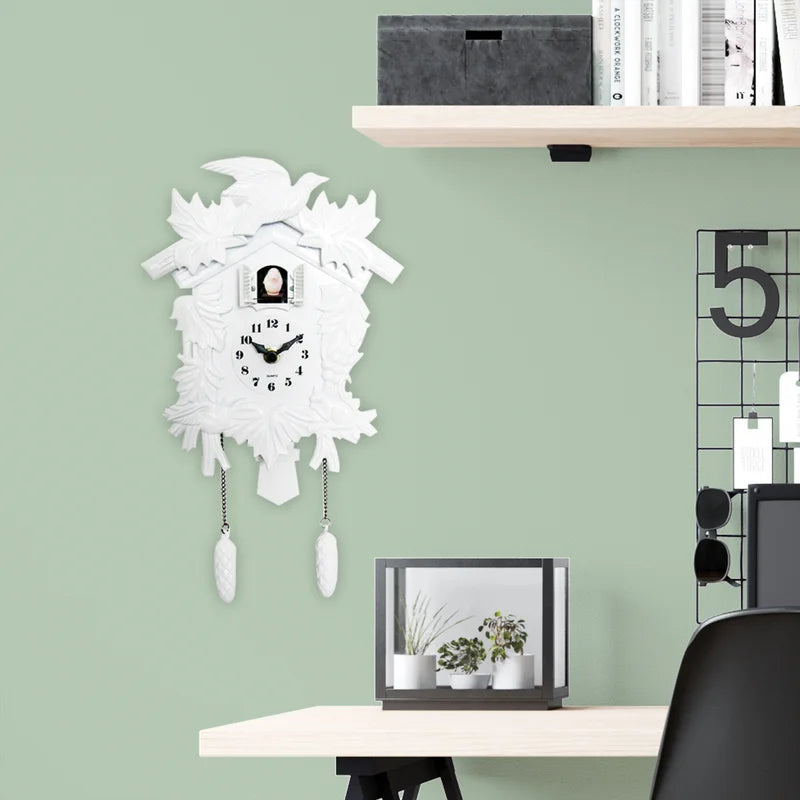 Wall Decor: Mandir Design Wall Clock White