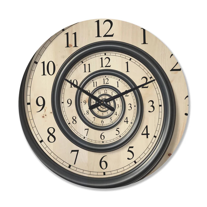 Wall Decor: Solid Wood Wall Clock