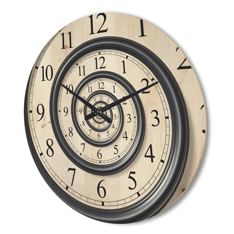 Wall Decor: Solid Wood Wall Clock