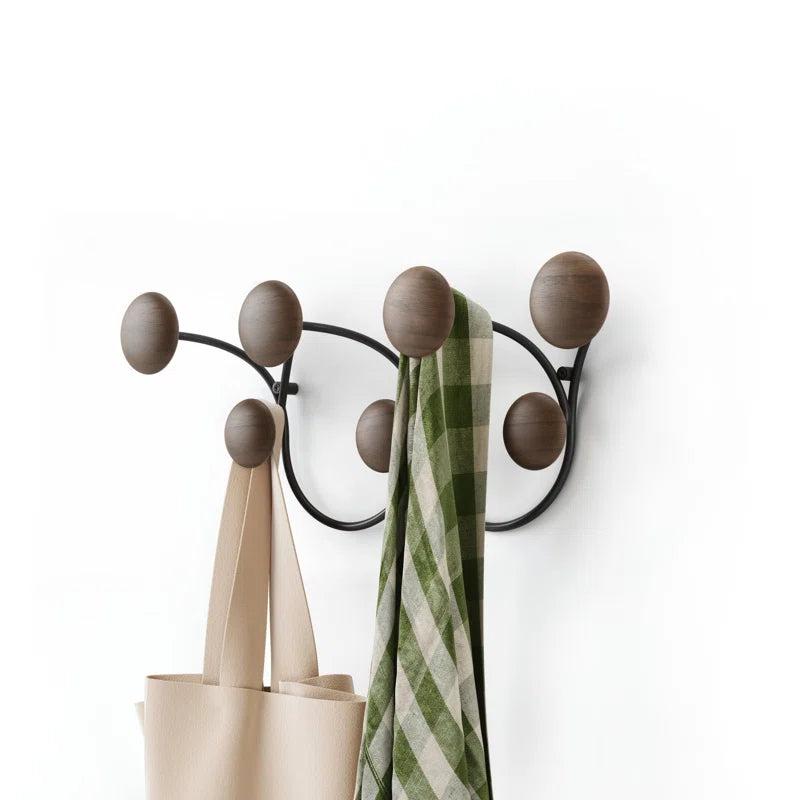 Wall Hook: Black Steel Wall Hanger