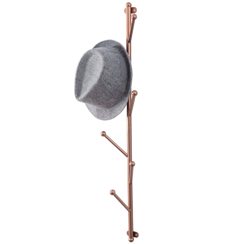 Wall Hook: Iron 6 Hook Wall Mounted Coat Rack