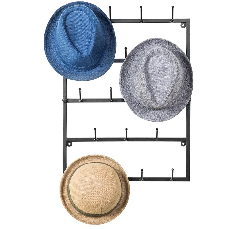 Wall Hook: Metal Wall Mounted Coat Rack