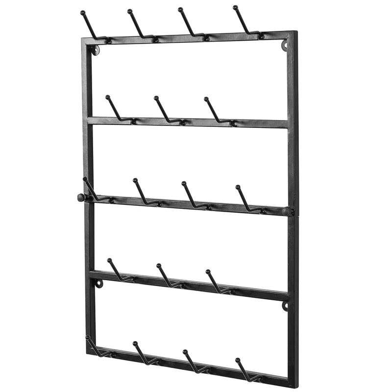 Wall Hook: Metal Wall Mounted Coat Rack