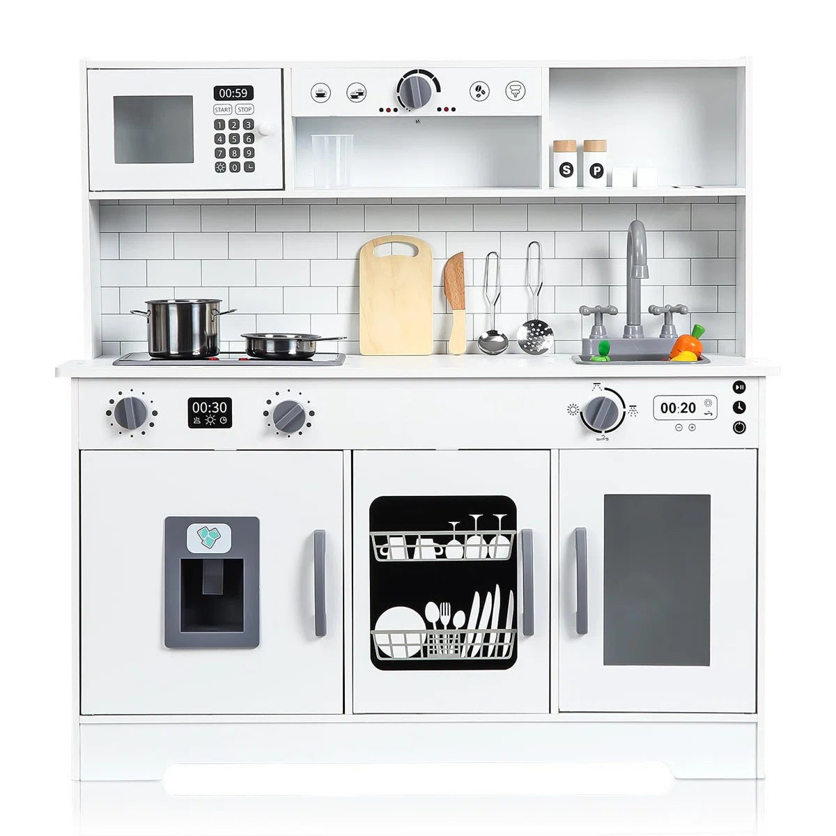 Kitchen Racks: Kids' Kitchen Playset: Wooden Play Kitchen – Studio GKW