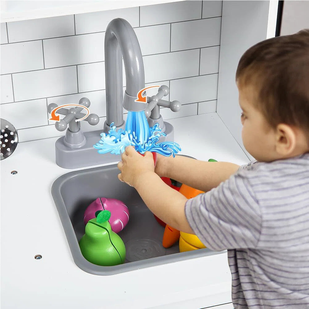 Kitchen Racks: Kids' Kitchen Playset: Wooden Play Kitchen