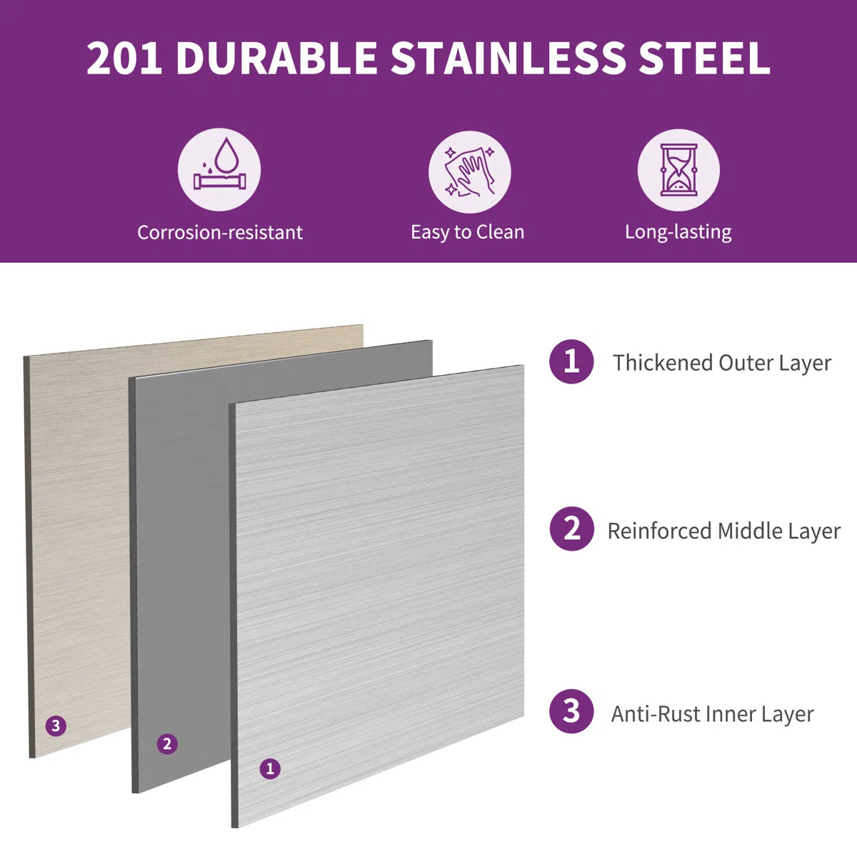 Kitchen Rack: Work Table in Stainless Steel, 31" L x 24" W x 36" H