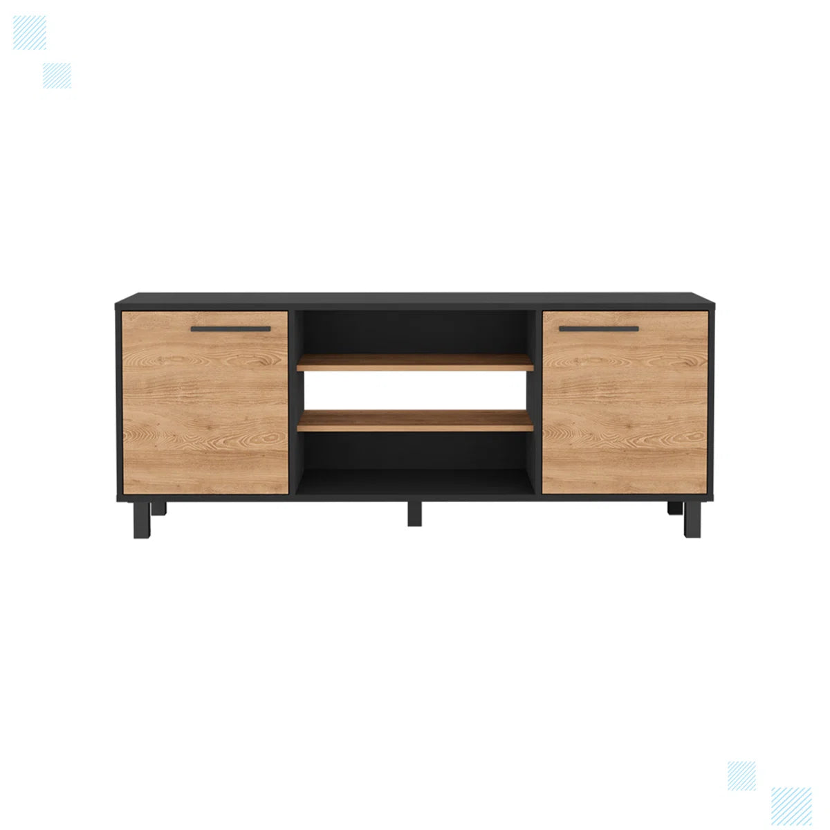tv panel: Modern Media tv panel with Cable Management, Designed for TVs Up to 65"