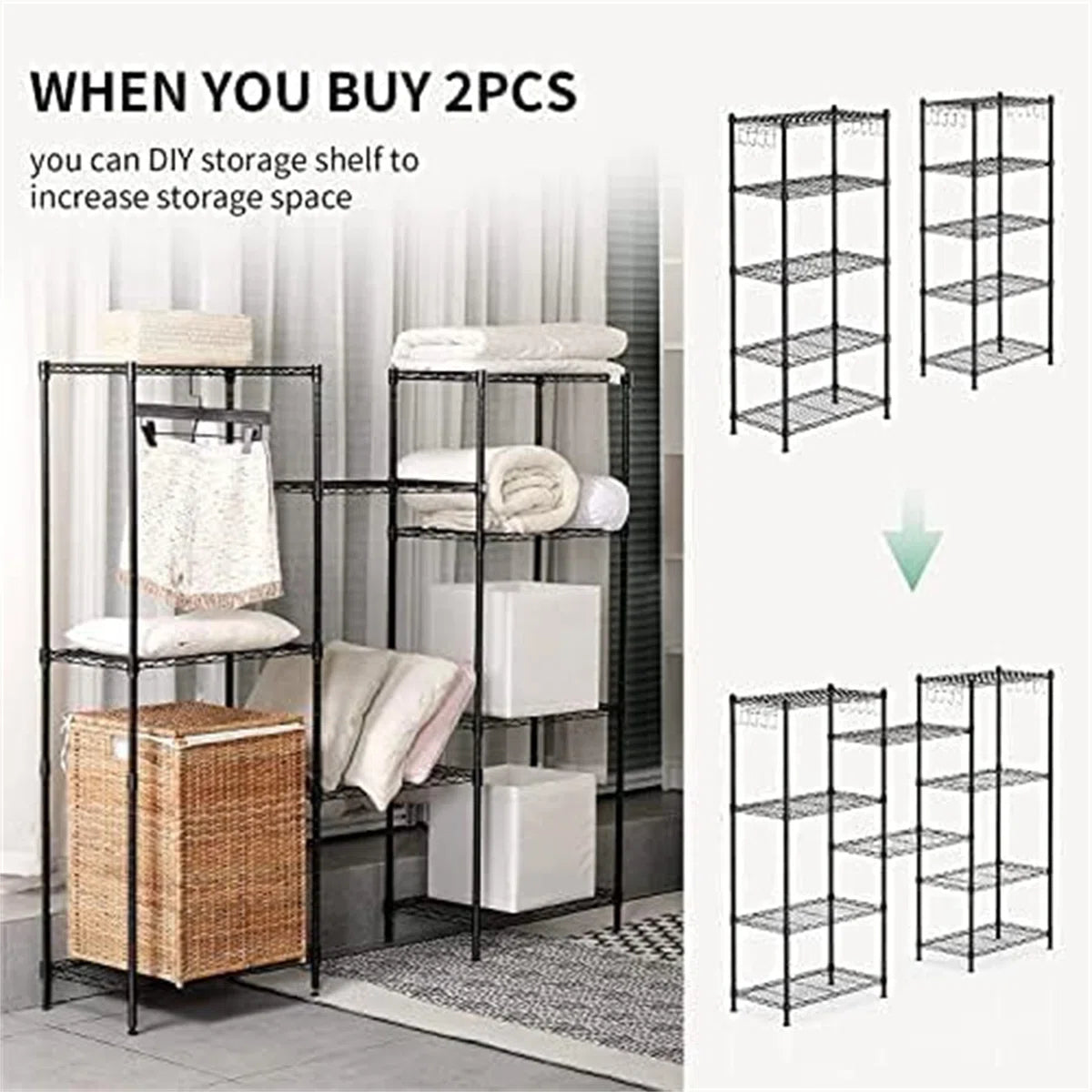 Kitchen Racks: 59.06'' Standard Baker's Rack Made of Metal and Compatible with Microwaves