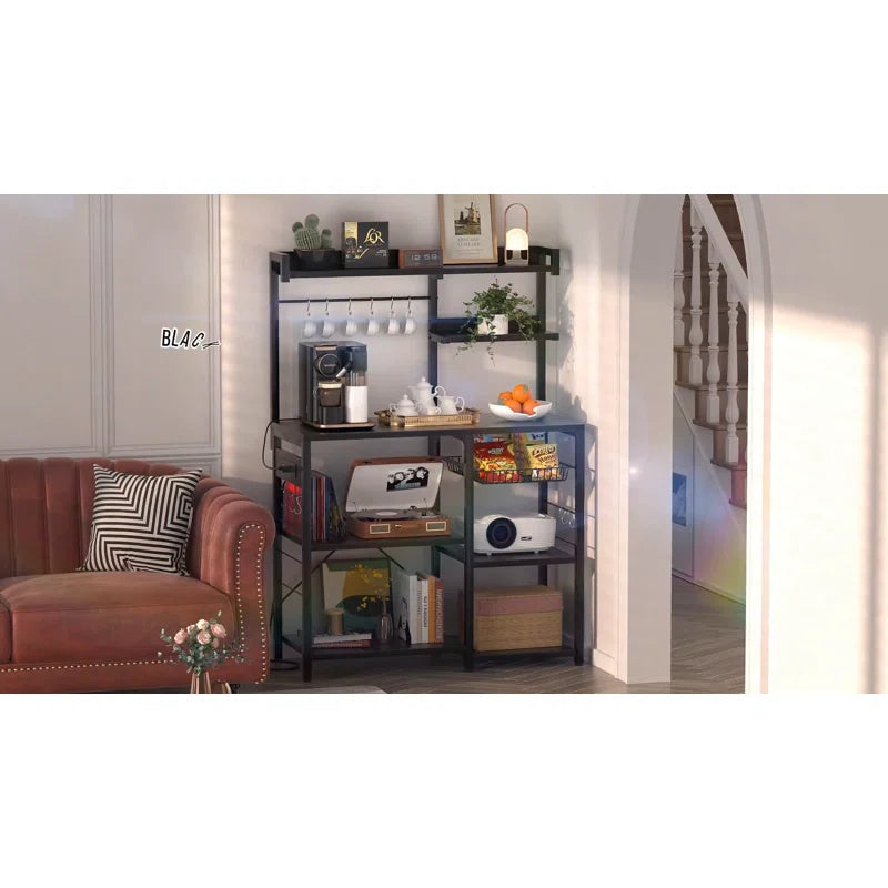 Microwave Stands : Microwave Stand, Coffee Bar, 10 S-Hooks