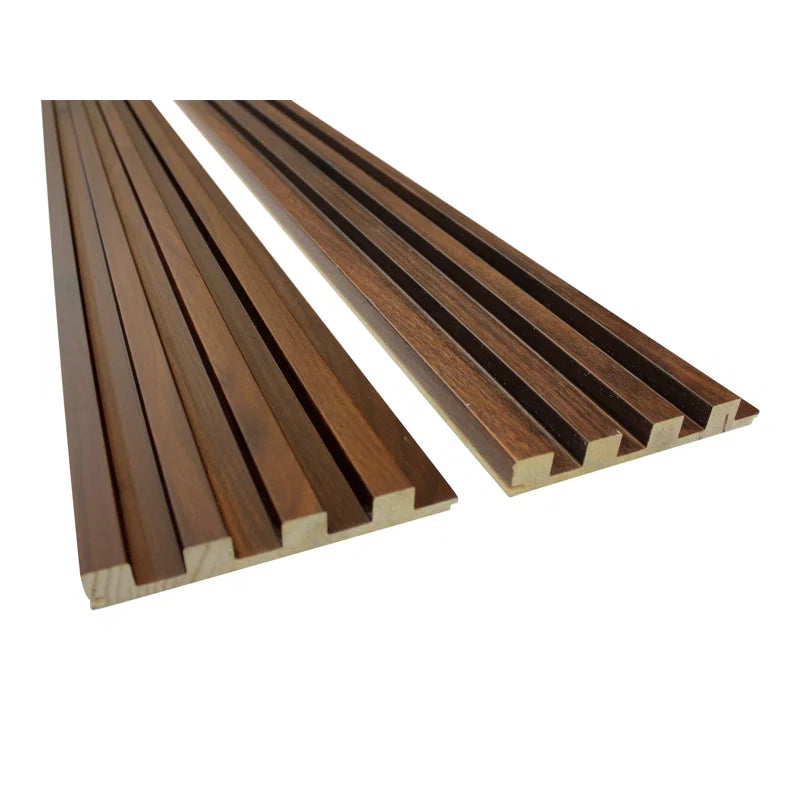 TV Panel: 94.5" L x 5.75" W Shiplap 3D Wood Wall Paneling Set