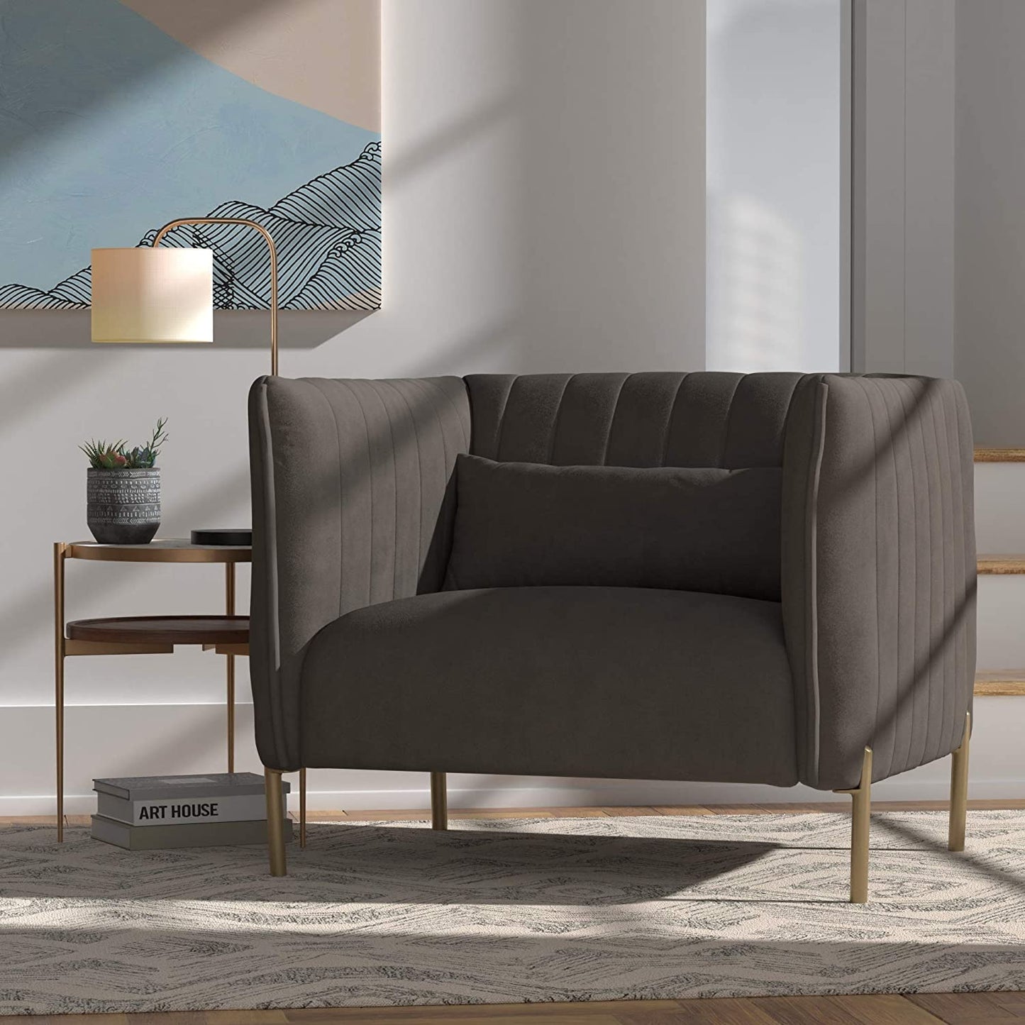 Sofa Chair : Velvet Living Room Chair