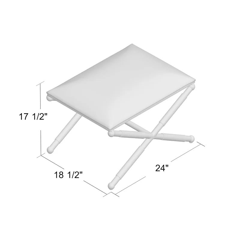 Seating Stool: 17.25'' Tall Metal Accent Stool