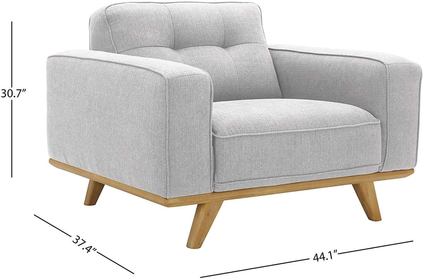 Sofa Chair : Modern Chair with Wood Base