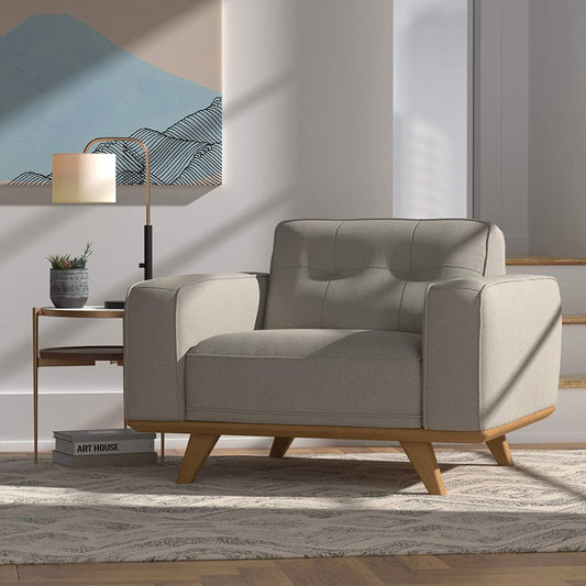 Sofa Chair : Modern Chair with Wood Base