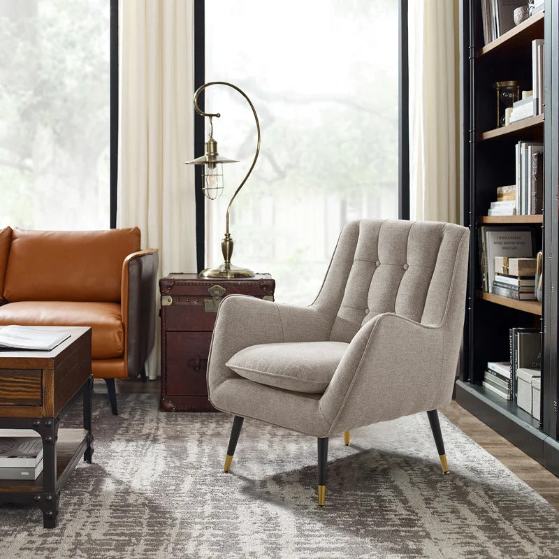 1 Seater Sofa Set : 30.31'' Wide Tufted Armchair