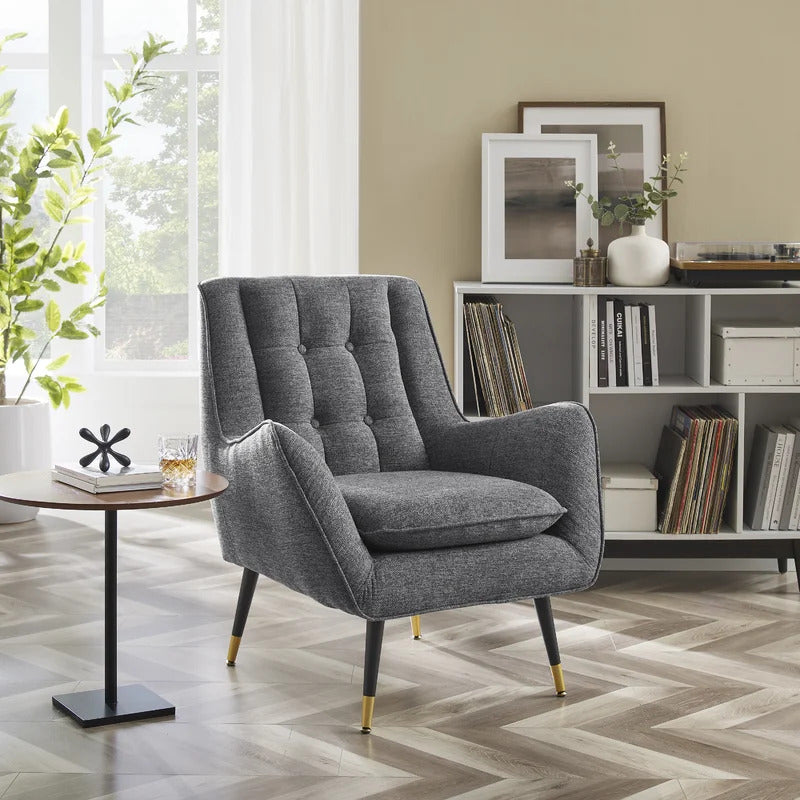 1 Seater Sofa Set : 30.31'' Wide Tufted Armchair