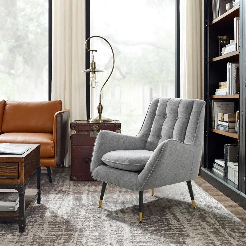 1 Seater Sofa Set : 30.31'' Wide Tufted Armchair