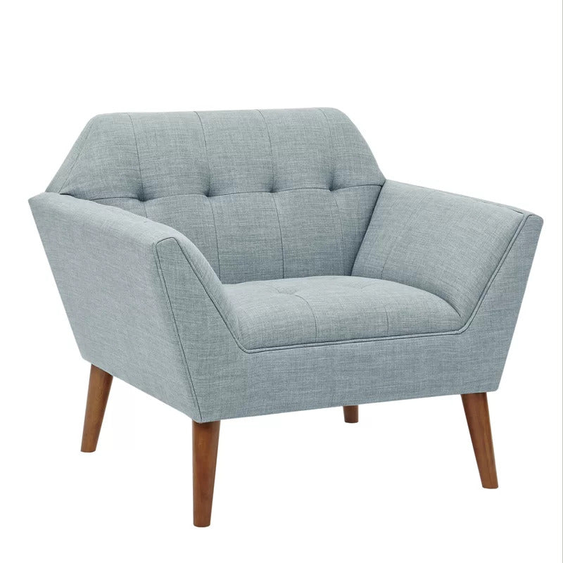 1 Seater Sofa Set 38'' Wide Tufted Armchair