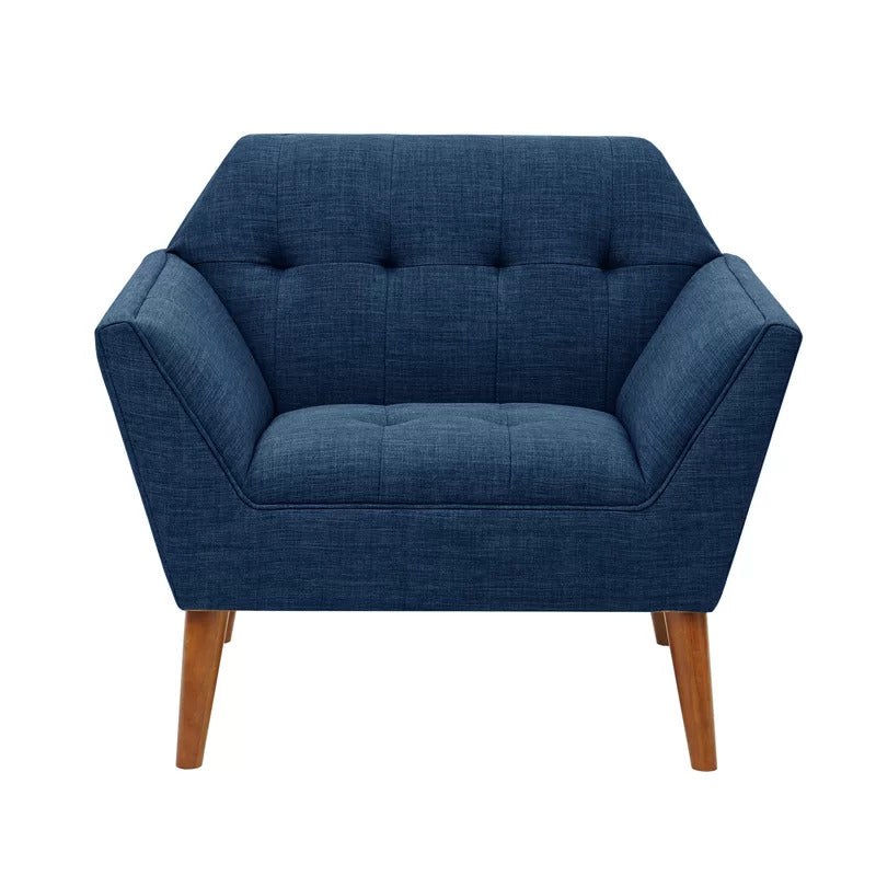 1 Seater Sofa Set 38'' Wide Tufted Armchair