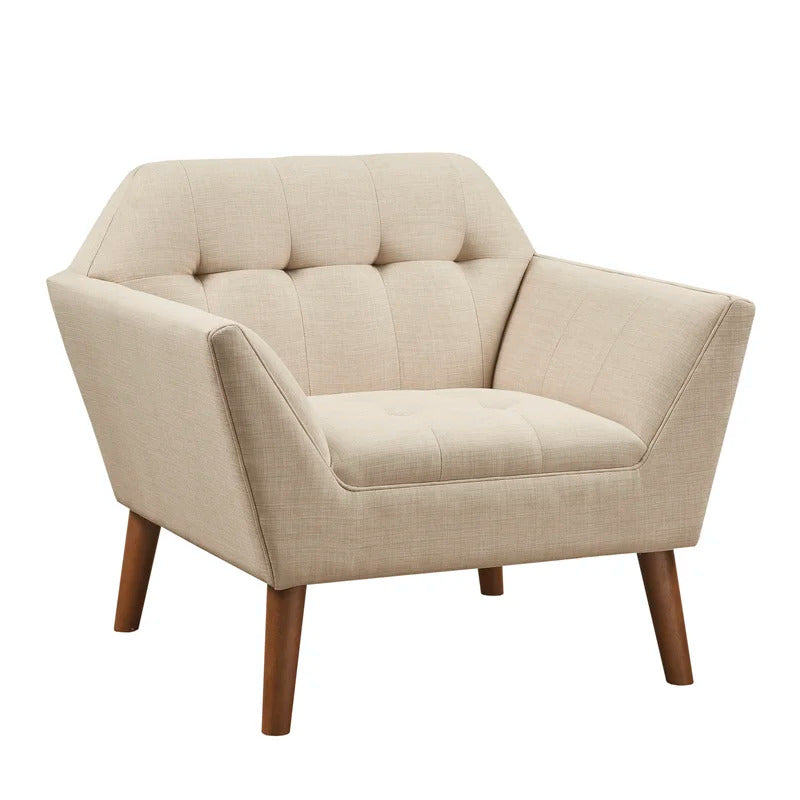1 Seater Sofa Set 38'' Wide Tufted Armchair